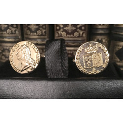 Gold Louis Coin Cufflinks