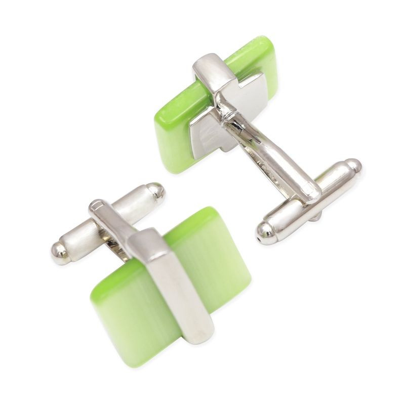 Boutons de manchette Opale verte