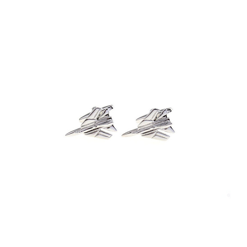 Boutons de manchette Avion de chasse ( F14, MIG 23, TOMCAT)