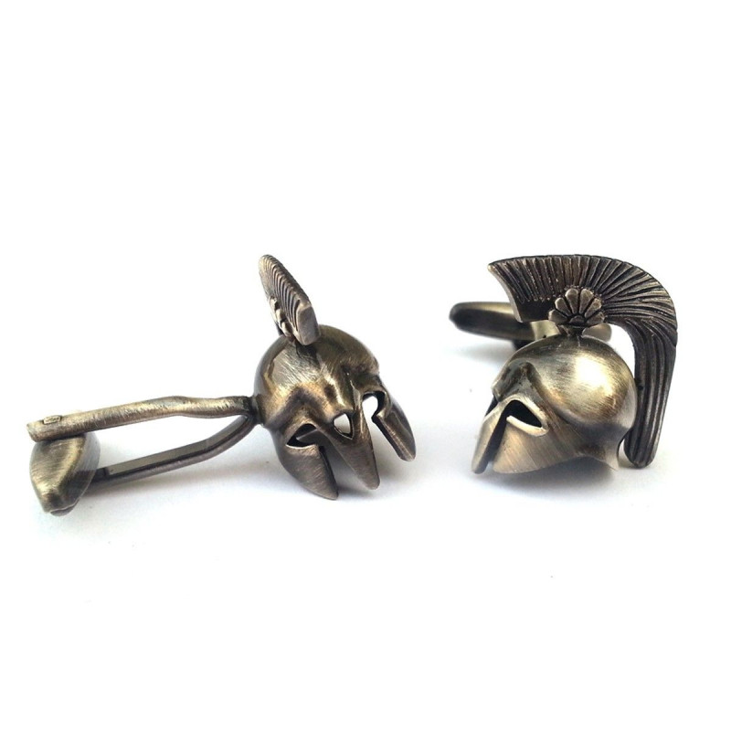 Ancient Warrior Helmet Cufflinks