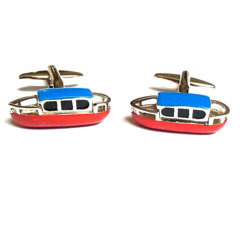 Boutons de manchette Péniche (couleurs)