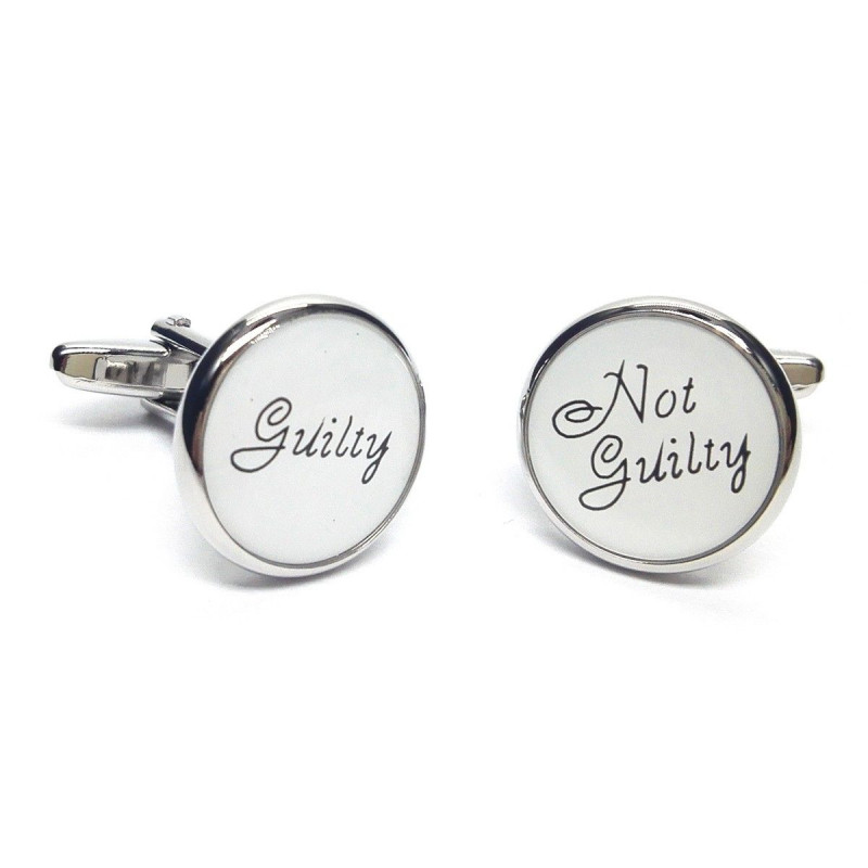 Boutons de manchette Guilty - not guilty