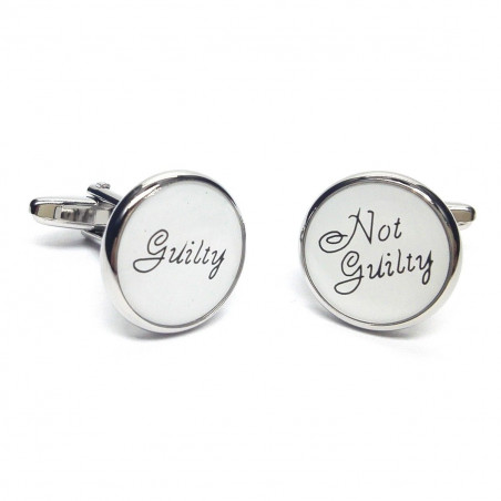 "Guilty / Not Guilty" Cufflinks
