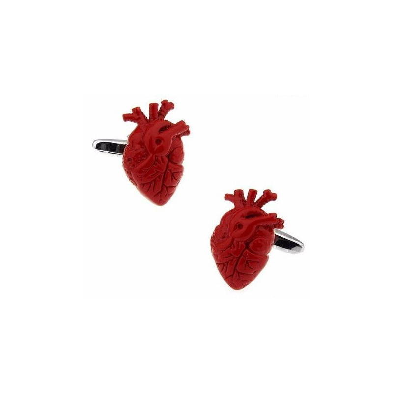 Human Heart Cufflinks