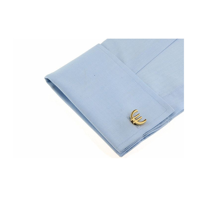 Boutons de manchette Euro (doré)