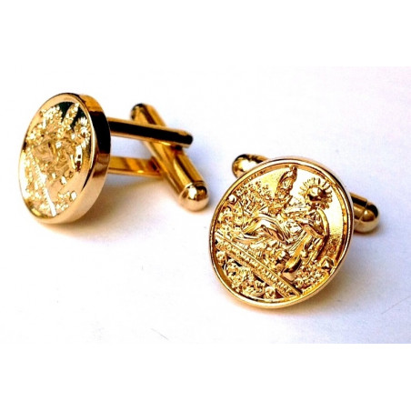French Notary Sign Cufflinks (Gold-Plated)