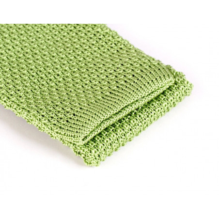 Cicada green knitted tie
