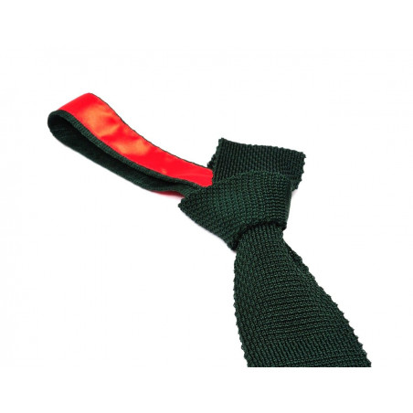 Tortoise brown knitted tie