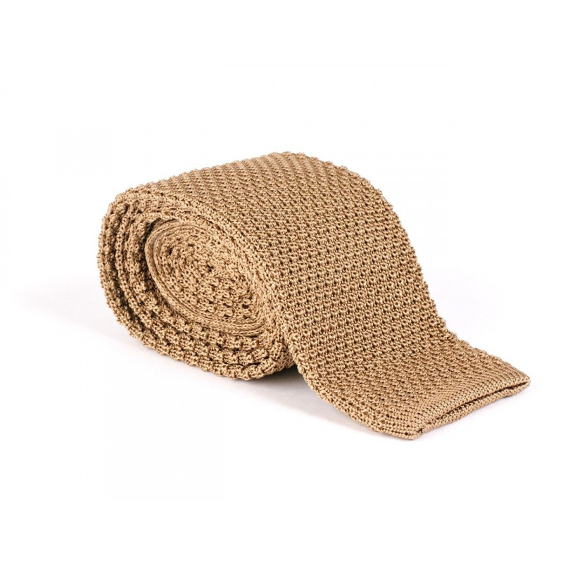 Cravate tricot de soie renardesque
