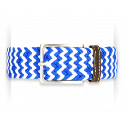 Blue Kamikaze braided belt