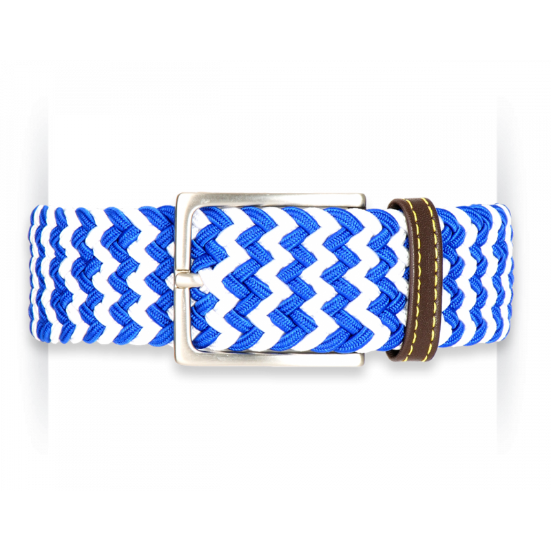 Blue Kamikaze braided belt
