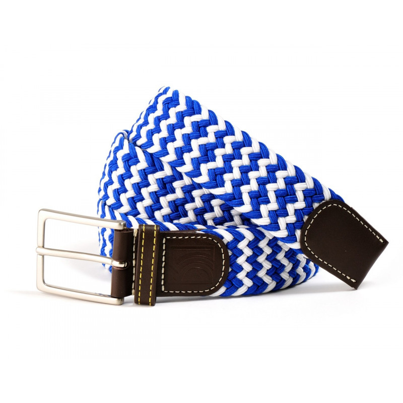 Blue Kamikaze braided belt