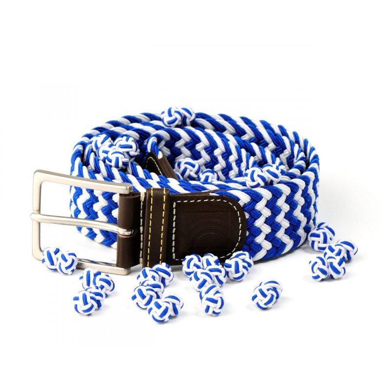 Blue Kamikaze braided belt