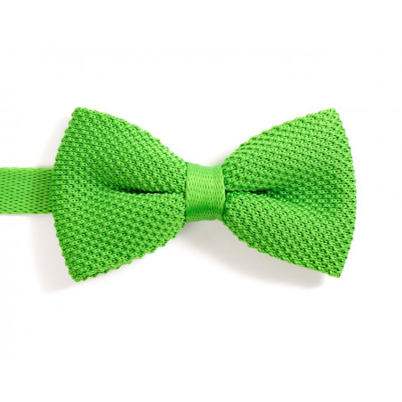 Frog green knitted bow tie