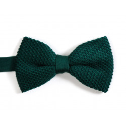 Beetle green knitted bow tie