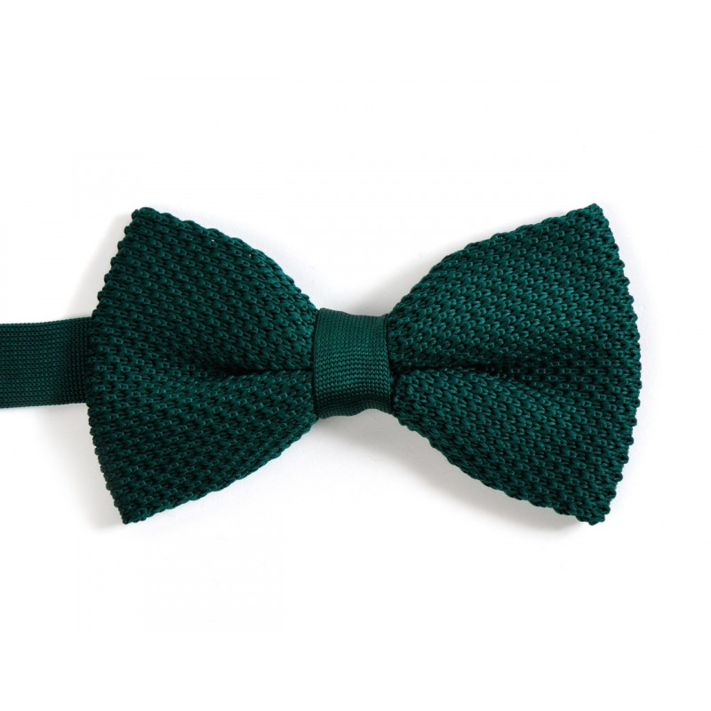 Beetle green knitted bow tie