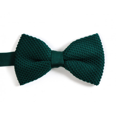 Beetle green knitted bow tie