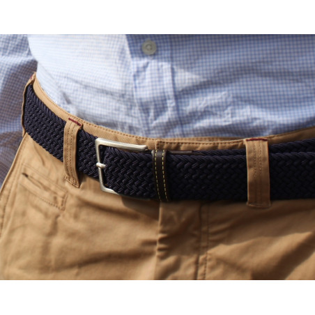Blue Blazer braided belt
