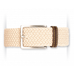 White Russian braided belt