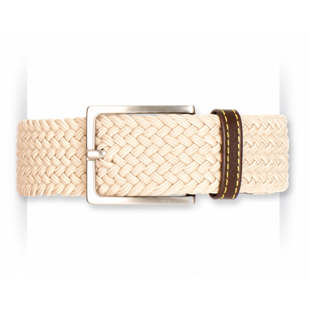 White Russian braided belt