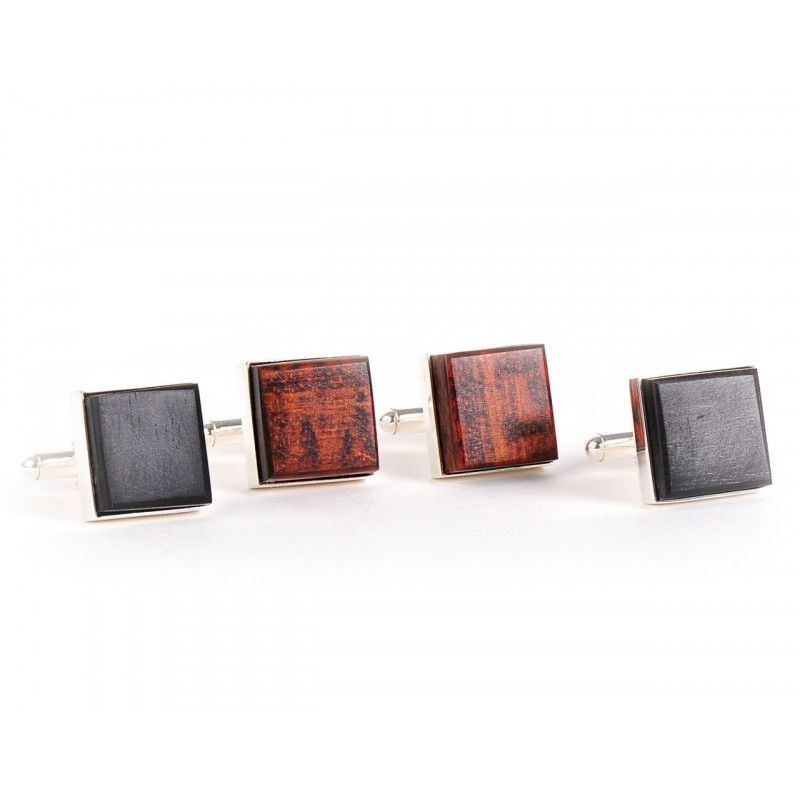 Boutons de manchette Ensemble Bois