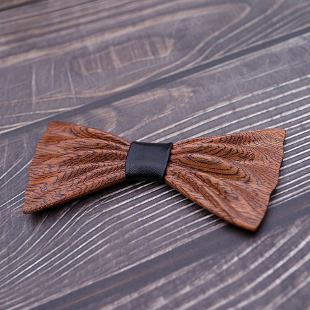 Sapelli wooden bow tie (without pocket square)
