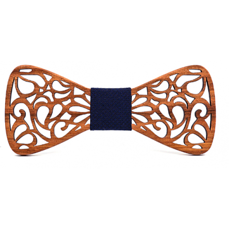 Zebrano wooden bow tie (zebrawood)