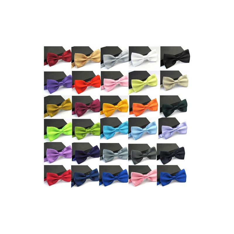 Pre-tied satin bow tie