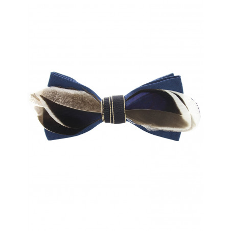Mallard feather bow tie