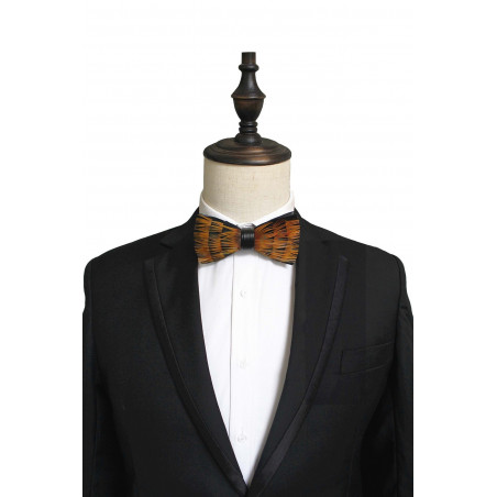 Duck feather bow tie IV