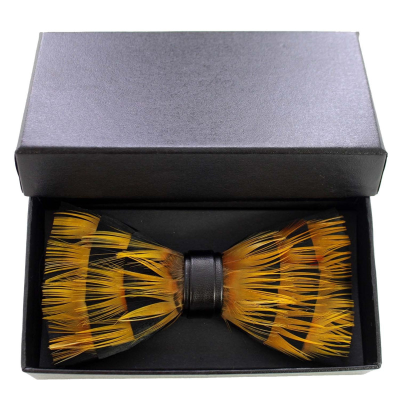 Duck feather bow tie IV