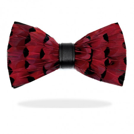 Noeud papillon en plume : Canard Rouge, vue 2