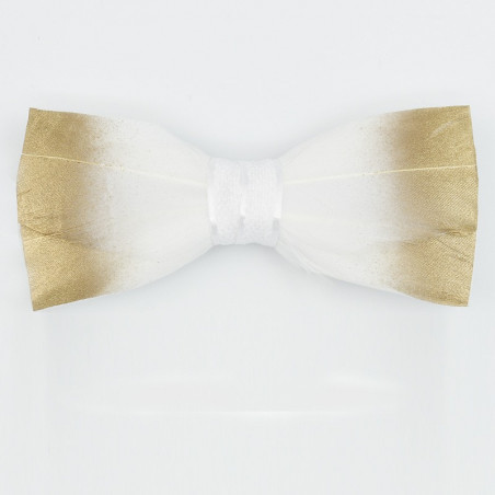 Noeud papillon en plume : Canard Blanc Or, vue 3