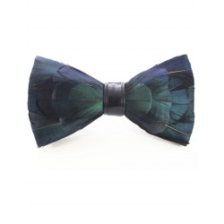 Crow feather bow tie