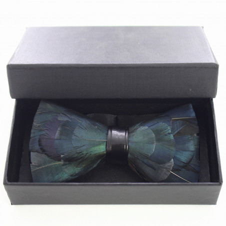 Crow feather bow tie