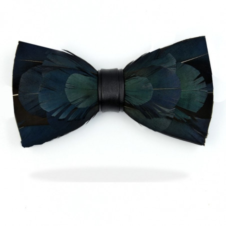 Crow feather bow tie
