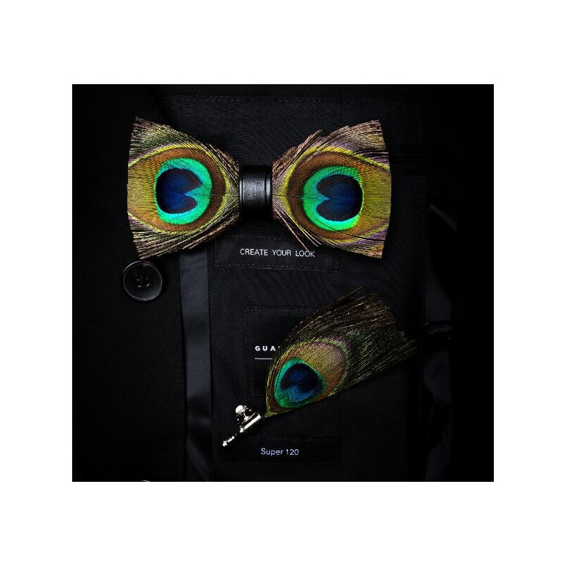 Matching feather (pin) for feather bow ties