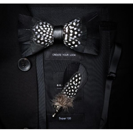 Matching feather (pin) for feather bow ties