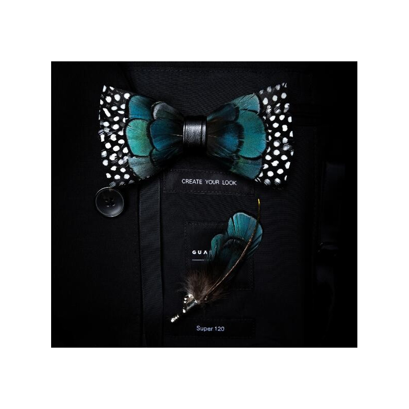 Matching feather (pin) for feather bow ties