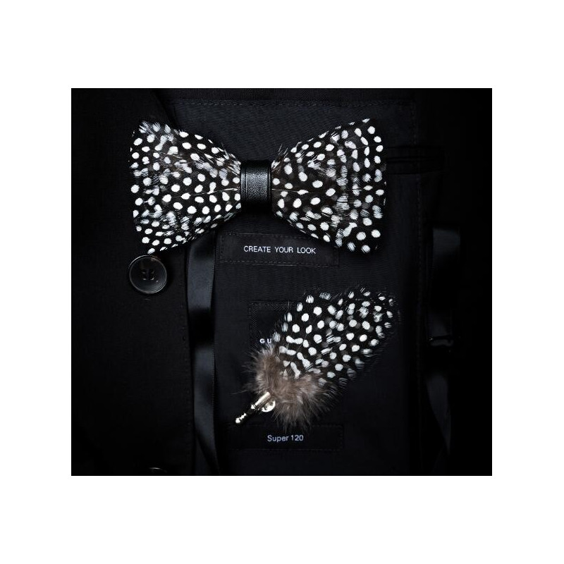 Plume assortie au noeud (attache pin's), vue 7