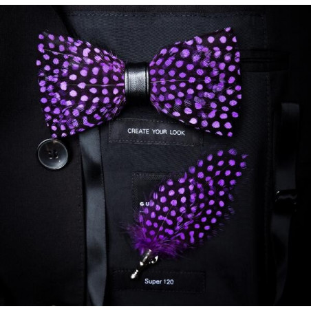 Matching feather (pin) for feather bow ties