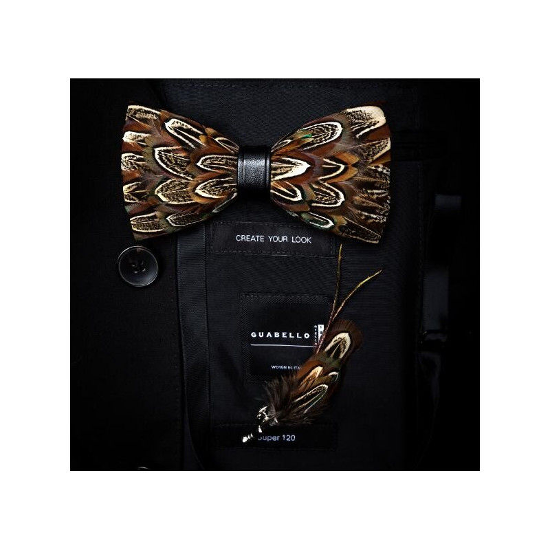 Matching feather (pin) for feather bow ties