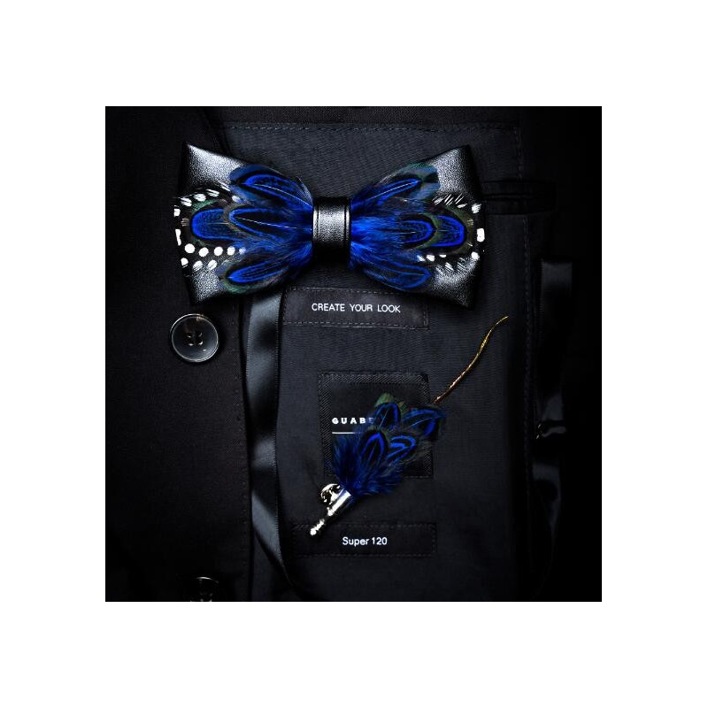 Matching feather (pin) for feather bow ties
