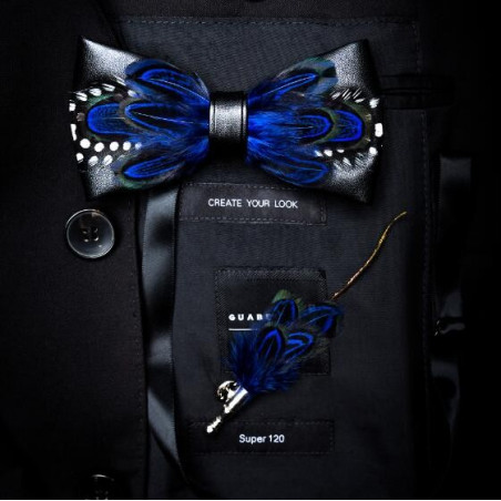 Matching feather (pin) for feather bow ties