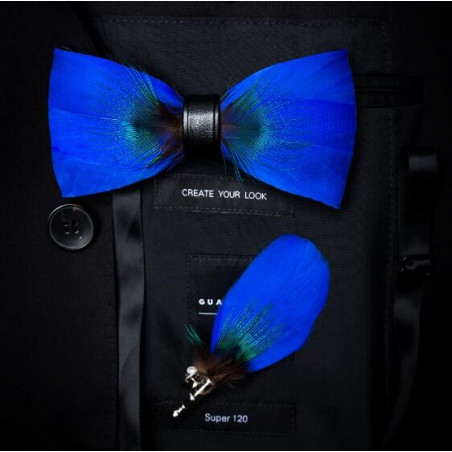 Matching feather (pin) for feather bow ties