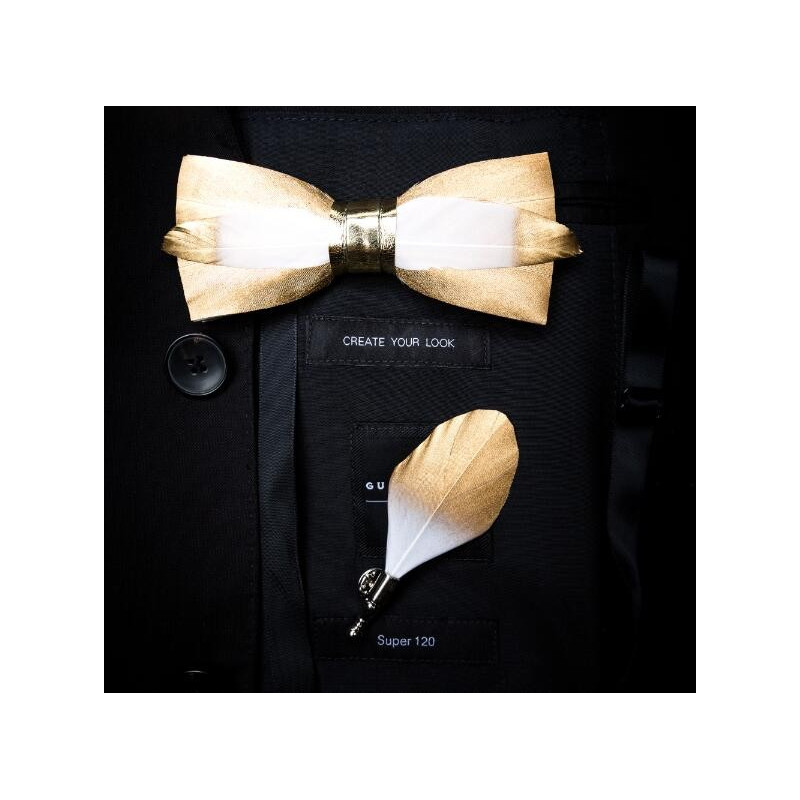Matching feather (pin) for feather bow ties
