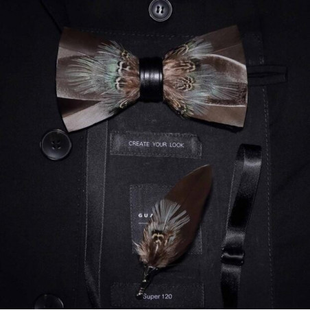 Matching feather (pin) for feather bow ties