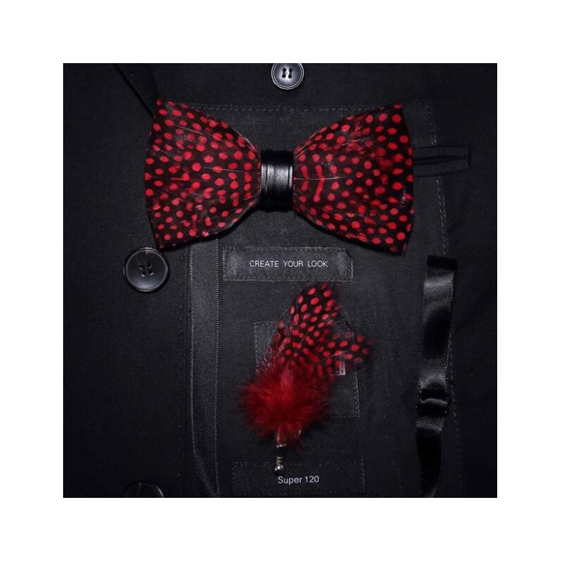 Matching feather (pin) for feather bow ties