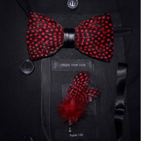 Matching feather (pin) for feather bow ties