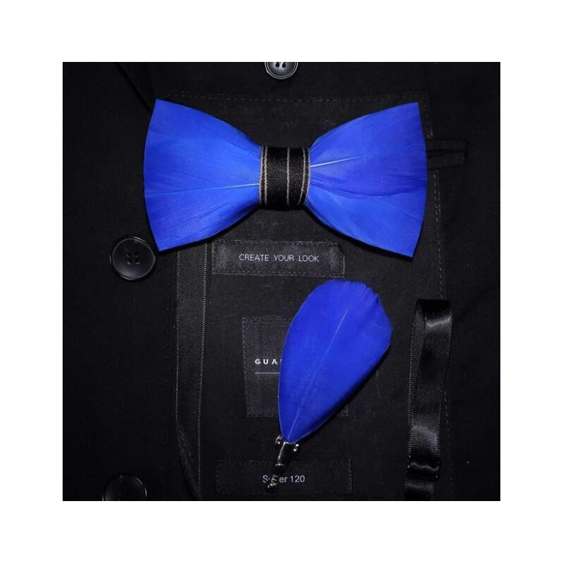 Matching feather (pin) for feather bow ties